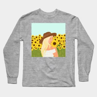 Sunflower field Long Sleeve T-Shirt